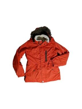 Burton Domain 5/3 Snowboard Ski Snow Winter Waterproof Jacket Womens Orange S